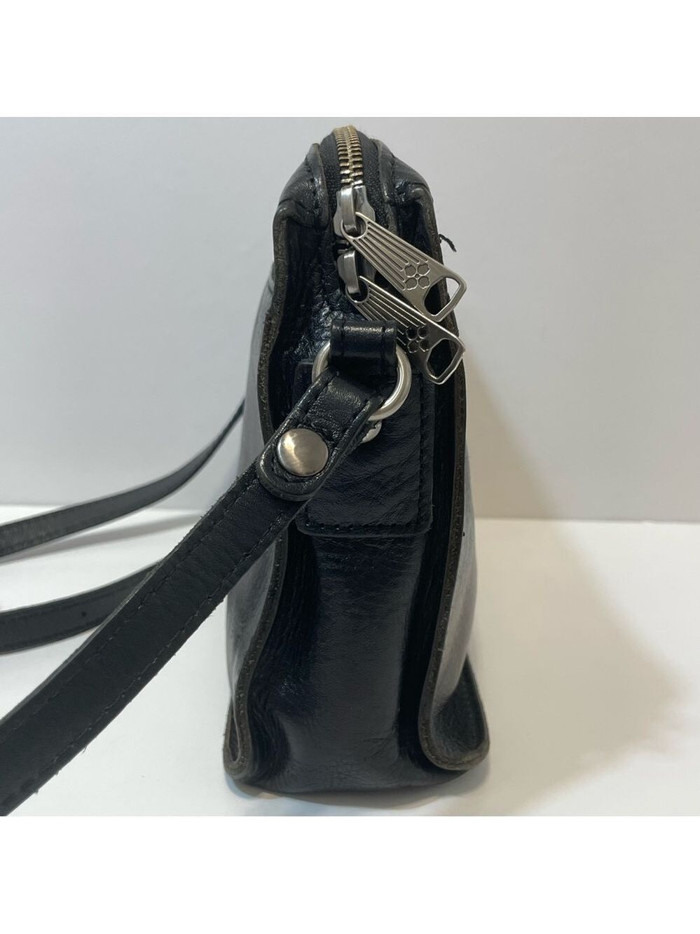 Patricia Nash Nazaire Equestrian Black Leather Bag Heritage Horseshoe EUC - Picture 10 of 16